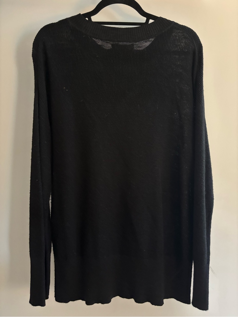 Banana Republic Black Lightweight Crewneck Sweater